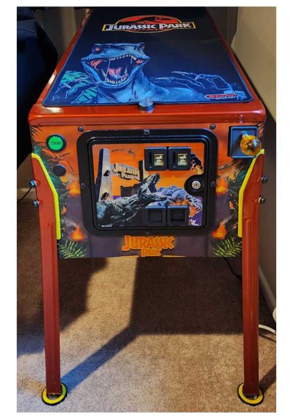 Jurassic Park 30th Anniversary Pinball Machine Coin Door Mod - Image 3