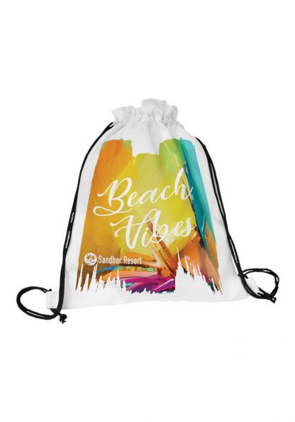 Fully Customizable Canvas Back Sack - 11.5" x 15" - Image 2